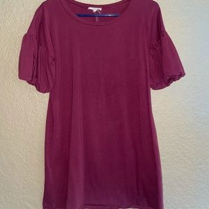 Puff Sleeve Knit Dress